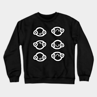 Silly Cartoon Smiles Crewneck Sweatshirt